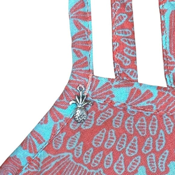 Pineapples Designed in Hawaii Beach Cover-up Sundress XS #347E - Picture 6 of 10